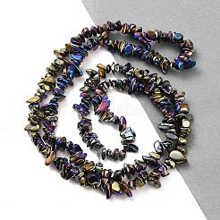 Стеклянные бусины с гальваническим покрытием &nbsp;GLAA-P062-B14