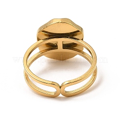 Настройки колец для открытых манжет из нержавеющей стали 304 RJEW-Z018-43G