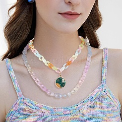 Прозрачные акриловые связывая кольца&nbsp;MACR-YW0003-20