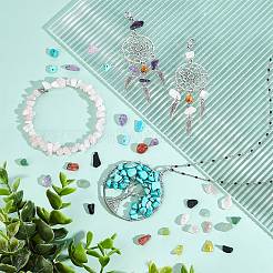 144 г бусины из натуральных и синтетических драгоценных камней в двух стилях&nbsp;G-NB0002-62