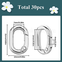 30 шт. пружинные кольца из цинкового сплава&nbsp;FIND-SC0010-83B