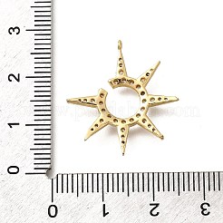 Colgante micropavé cubic zirconia de latón&nbsp;KK-Q035-07G