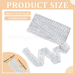 13 м металлизированная кружевная отделка SRIB-WH0011-094A