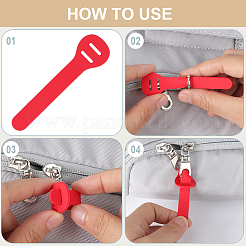 24 шт. 4-х цветные ПВХ-язычки для застежки-молнии&nbsp;PVC-GF0001-02A-01