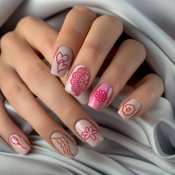 DIY-Nagelkunst-Vorlagen aus Edelstahl&nbsp;MRMJ-WH0098-013