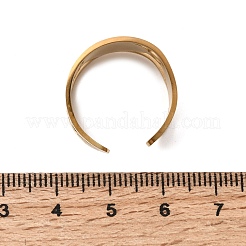 Bagues de manchette ouvertes en acier inoxydable 304 pour femmes&nbsp;RJEW-A099-01G