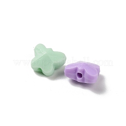 不透明なアクリルビーズ  蝶  多面カット  ミックスカラー  6.5x8x4.5mm  穴：1.2mm  4000個/ 500g&nbsp;SACR-D009-02N