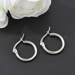 Orecchini a cerchio in acciaio inossidabile 304 anti-ossidazione&nbsp;X-EJEW-F105-12P
