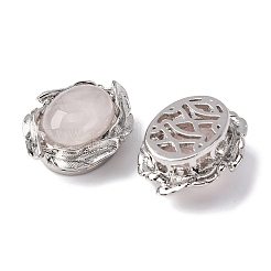 Овальные многорядные звенья из натурального розового кварца&nbsp;G-G207-02P-09