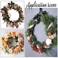 5 шт. акриловые круглые овальные доски для венков DIY-WH0570-18