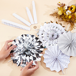 8 stücke papier fans blume für hochzeit geburtstag karneval willkommen party dekorationen&nbsp;AJEW-GF0013-45A
