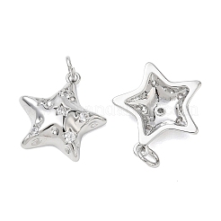 Pendentifs en laiton Shegrace avec zircon cubique transparent&nbsp;XGRQ3K091-524P