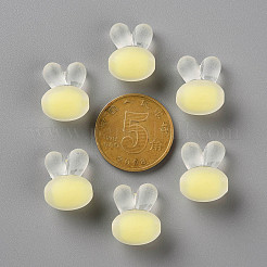 透明なアクリルビーズ  艶消し  二層ビーズ  ウサギの頭部  きいろ  15.5x12x9.5mm  穴：2mm  約202個/211g&nbsp;LS-TACR-S152-12C-SS2105