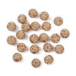 Круглый полимерной глины чешский стекло горный хрусталь бисер RB-D289-8mm-362