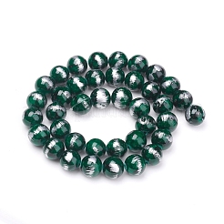 Abalorios de jade natural de mashan hebras&nbsp;G-G833-10mm-07