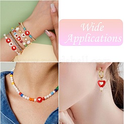 8 шт. 4 стиля латунных эмалевых бусин&nbsp;KK-CJ0002-93