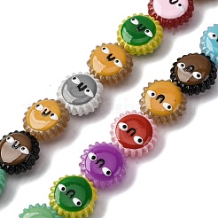 Бусины из стеклянной эмали LAMP-Q045-01G