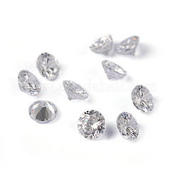 Cabochons de zircone cubique en forme de diamant clair&nbsp;X-ZIRC-M002-4mm-007