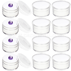 Круглая прозрачная пластиковая коробка для хранения бриллиантов&nbsp;CON-WH20003-01A-02