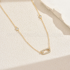 Длинные ожерелья из французского сплава с прозрачными кубическими циркониями&nbsp;QU7479