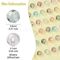 8 цвет стеклянных бусин GLAA-FS0001-86