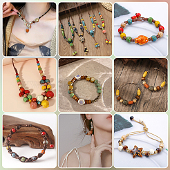 120шт фарфоровые бусины ручной работы&nbsp;PORC-LT0001-13C