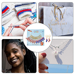 Носки из сплава эмали маркеры петель с замком HJEW-PH01673