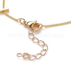 Braccialetti a catena marciapiede in ottone intrecciato&nbsp;BJEW-JB05499