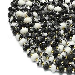 Природные австралия зебра яшма бусы пряди G-P573-A51-01