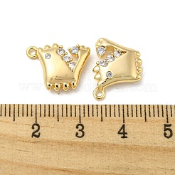 Латунные микропаве прозрачные подвески с фианитом KK-H460-12G