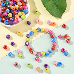 500 шт. Покрытие акриловыми бусинами PACR-SP0001-09B