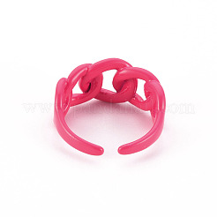 Окрашенные распылением латунные бордюрные цепи с открытыми кольцами RJEW-S045-098-NR