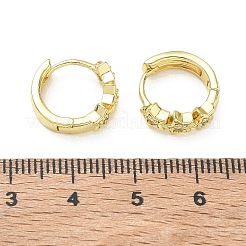 Pendientes de aro de circonio cúbico de micro pave de latón&nbsp;KK-CBA30C7-18G