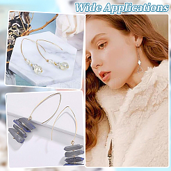 50 шт. крючки для сережек из нержавеющей стали 304&nbsp;STAS-ME0001-51G