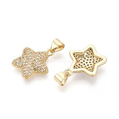 Латунные микро проложить кубического циркония подвески&nbsp;KK-T071-136G-02