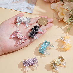 7 шт. 7 цвета прозрачные бусины из смолы&nbsp;RESI-ME0001-19