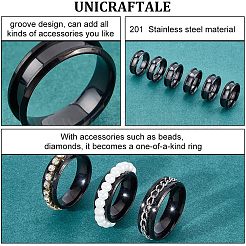 10 шт. рифленые кольца из нержавеющей стали&nbsp;STAS-UN0039-22B