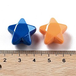 Непрозрачные акриловые бусины&nbsp;X-OACR-Z017-04D