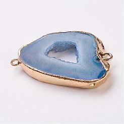 Connettori per collegamenti in cristallo di quarzo geode naturale con placca&nbsp;G-K189-04B