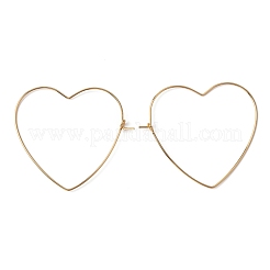 40 шт. 4 стиля латунных сережек-колец KK-BC0002-39