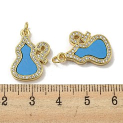 Латунные микро проложить кубического циркония подвески&nbsp;KK-H457-05G-02