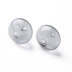 Прозрачные бусины из дутого стекла ручной работы GLAA-T012-52C