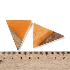 Pendentifs en résine & en bois&nbsp;WOOD-F015-06C