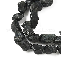 Необработанные грубые нити натуральных черных турмалиновых бусин G-M453-A01-02