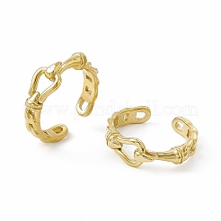 Anillo de acero inoxidable 304 con revestimiento iónico (IP) para mujer&nbsp;RJEW-C060-11G