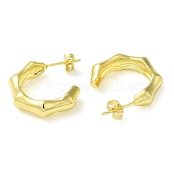 Бамбуковые серьги-гвоздики&nbsp;EJEW-G373-07G