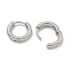 Устойчивые к потускнению серьги-кольца Huggie Hoop из нержавеющей стали 202 со штифтами из нержавеющей стали 304 для женщин&nbsp;EJEW-H003-04P