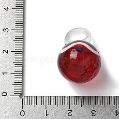 Рождество ручной работы Lampwork подвески LAMP-L081-01E