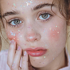 105 г пластикового конфетти в виде звезды и луны&nbsp;DIY-ME0002-20