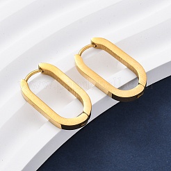 Orecchini a cerchio huggie in acciaio inossidabile 304 con placcatura sotto vuoto in PVD&nbsp;LS-STAS-S103-21G